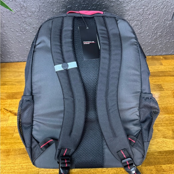 Porsche Motorsport Backpack – Black & Red Racing Backpack – New With Tags - Picture 3 of 5